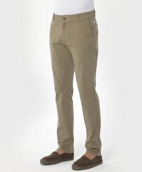 ORGANICATION ORGANICATION Slim Chino-Hose aus Bio-Baumwolle, Grün(olive), – Produktbild 3 von 3