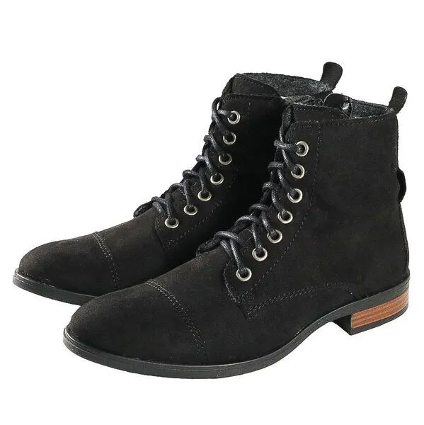 Fairticken Fairticken Gefütterte Damen Stiefel MAIRAN in Wildlederoptik, Schwarz, – Produktbild 1 von 4