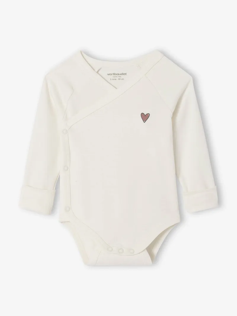Vertbaudet 3er-Pack mitwachsende Baby Bodys, Rosa, – Produktbild 2 von 4