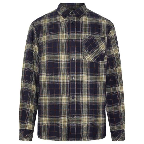 KnowledgeCotton Apparel KnowledgeCotton Apparel Flanell-Hemd Karo, Blue check, – Produktbild 1 von 4