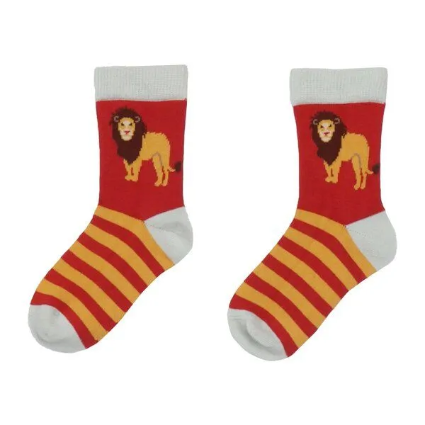 Walkiddy Baby Socken Bio-Baumwolle GOTS Lion Friends grün von Walkiddy – weich, atmungsaktiv, nachhaltig, vegan und fair produziert für empfindliche Babyfüße – besonders sanft zur Kinderhaut – Produktbild 1 von 1