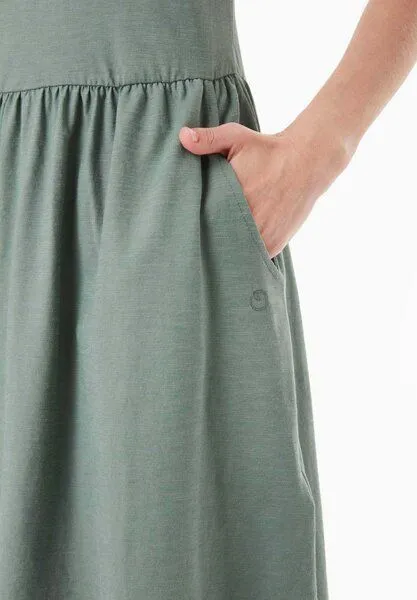 ORGANICATION ORGANICATION Slub-Jersey-Kleid aus Bio-Baumwolle, Green tea, – Produktbild 3 von 3