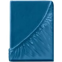Spannbettlaken "Eco-Jersey-Interlock" aus Bio-Baumwolle 90-100 x 200 cm, safir – Produktbild 1 von 1