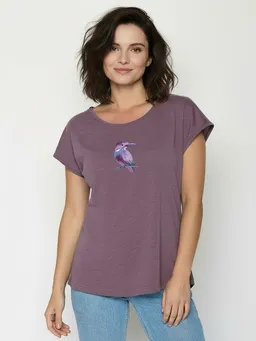 GreenBomb GREENBOMB Bird Look Cool - Lässiges T-Shirt aus Bio-Baumwolle / hochwertiger Print / GOTS / Fair & Vegan – Produktbild 1 von 1