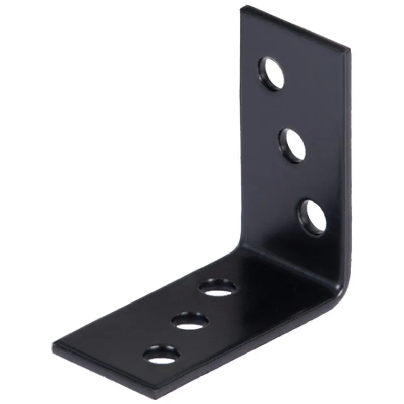 Alberts ALBERTS Winkelverbinder, verzinkt, schwarz, TxHxB 40x40x20 mm – Produktbild 1 von 1
