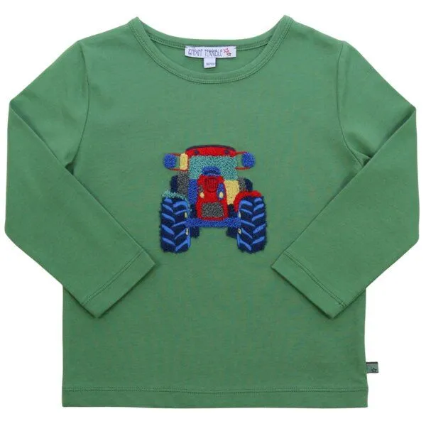Enfant Terrible Enfant Terrible Shirt, Bouclé traktorstickerei grass, – Produktbild 1 von 4