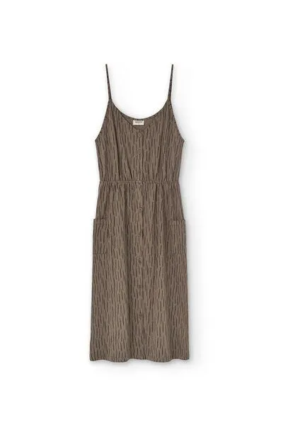 TIRALAHILACHA TIRALAHILACHA Hiara Midi Dress, Braun, – Produktbild 4 von 4