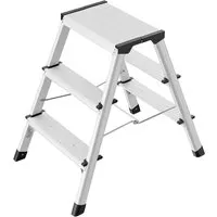 Hailo Hailo Trittleiter 'D60 StandardLine', 2 x 3 Stufen, aus Aluminium – Produktbild 1 von 1