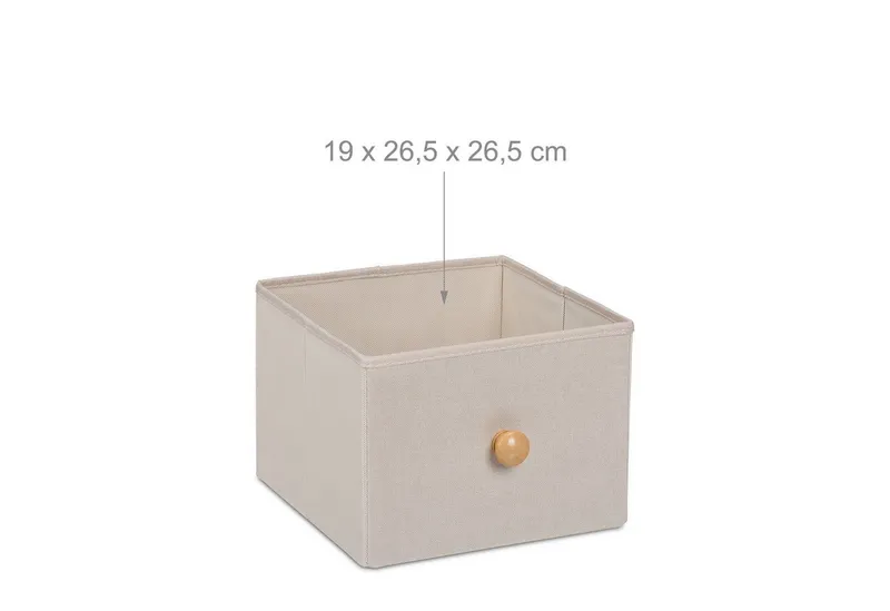 RELAXDAYS RELAXDAYS Kommode Schmale Kommode mit 4 Schubladen (1 St), Beige|braun, – Produktbild 4 von 4