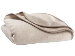 Cosilana Cosilana Babydecke Wolle-Baumwolle Fleece latte macchiato Maße 75 x 100 cm – Produktbild 1 von 1