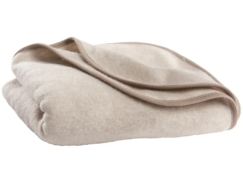 Cosilana Cosilana Babydecke Wolle-Baumwolle Fleece latte macchiato Maße 75 x 100 cm, Braun, – Produktbild 1 von 1