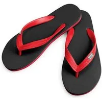 Hippobloo Hippobloo Flip Flops aus 100% Naturkautschuk, Schwarz-rot (mehrfarbig), – Produktbild 1 von 1