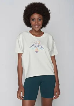 GreenBomb GREENBOMB Nature Aqua Fire Feel - Lässiges T-Shirt aus einem Bio-Baumwoll Mix / hochwertiger Print / Fair & Vegan – Produktbild 1 von 1