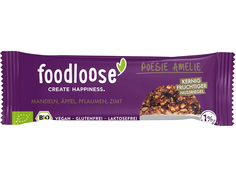 foodloose foodloose Bio-Nussriegel "Poesie Amelie", 35 g – Produktbild 1 von 1