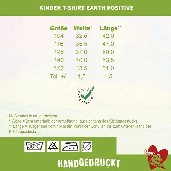 HANDGEDRUCKT HANDGEDRUCKT "Weißkopfseeadler" Unisex Kinder-T-Shirt, Kellygreen, – Produktbild 2 von 2