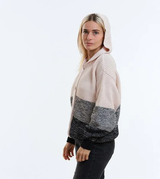 Gary Mash GARY MASH Oversize-Cardigan Winnie mit Kapuze aus Biobaumwolle, Verlauf, – Produktbild 1 von 4