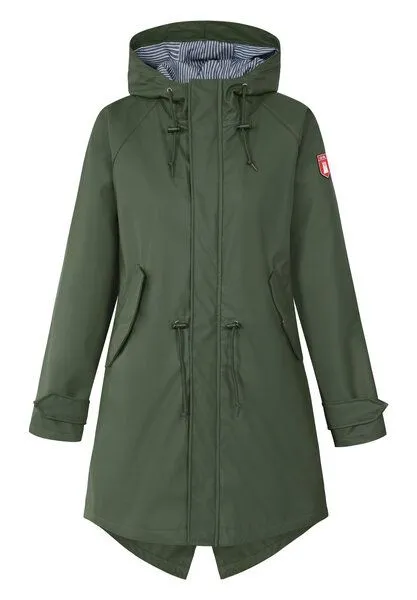 derbe derbe Regenmantel „Travebyfisher“, Olive, – Produktbild 2 von 3