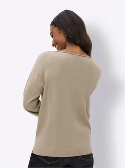 heine Baumwollpullover sesam – Produktbild 1 von 1