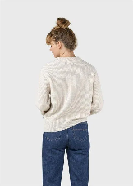 Klitmøller Collective Klitmøller Collective Merino-Pullover Modell: Gerda, Pastel sand (beige), – Produktbild 3 von 4