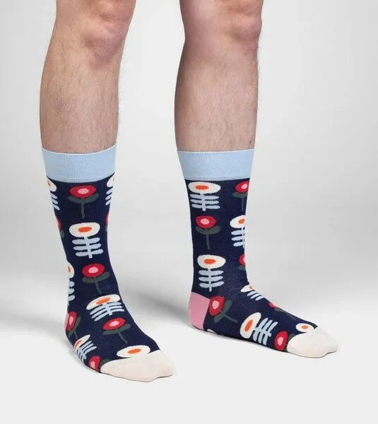 DillySocks DillySocks Socken Nordic Bloom aus Biobaumwoll-Mix, Mehrfarbig, – Produktbild 4 von 4