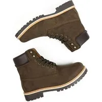 Will s Vegan Shop Will's Vegan Shop Dock-Boots Veganes Wildleder Herren, Dunkelbraunes veganes wildleder, – Produktbild 1 von 1