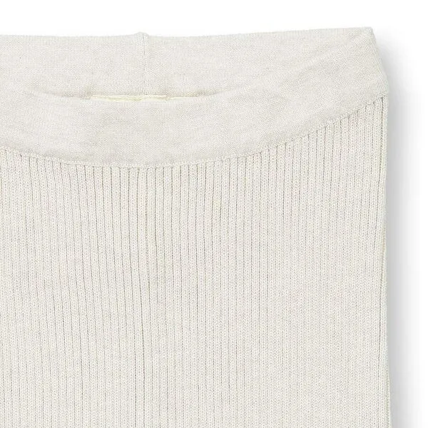 Sense Organics Sense Organics Kinder Strickleggings, Modell YUMA, Cremeweiß melange, – Produktbild 2 von 3