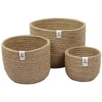 reSpiin reSpiin 3er-Set große Körbe aus Jute – Produktbild 1 von 1