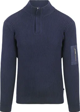 Suitable Suitable Mou Half Zip Pullover Navy - Größe L – Produktbild 1 von 1