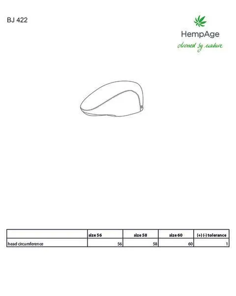 HempAge HempAge Gestreifte Schiebermütze Hanf/Biobaumwolle, Asphalt (grau), – Produktbild 5 von 6