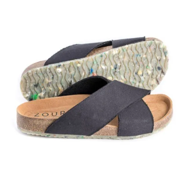Zouri Zouri Vegane Sandalen SUN, Schwarz, – Produktbild 1 von 4