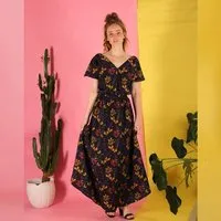 ManduTrap ManduTrap Longdress Vlaria aus floraler Bio Baumwolle – Produktbild 1 von 1