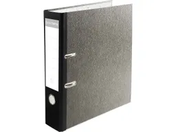 Exacompta 10 Exacompta Ordner Prem' Touch "Marmoriert", 2 Ringe, DIN A4 Maxi, RB 80 mm, grau – Produktbild 1 von 1