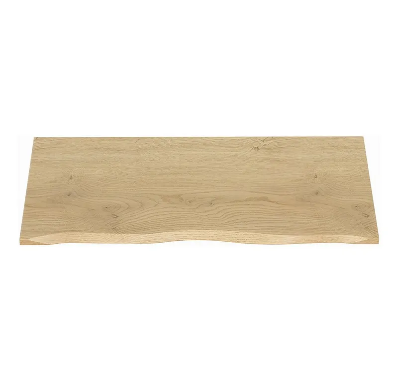 Lomadox Waschtischplatte DURANGO-56, 100 cm breit in Eiche mit Baumkante, Braun, – Produktbild 2 von 5
