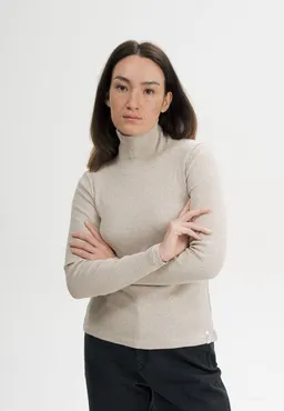 MELA MELA Ripp Rollkragen Langarmshirt Style MUNLI aus 100% Bio-Baumwolle – Produktbild 1 von 1