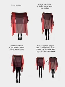Fifth Origins Fifth Origins Damen Cape aus Bio-Wolle Infinity – Produktbild 1 von 1