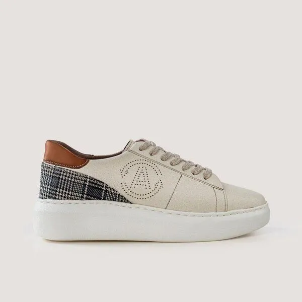 AGAZI AGAZI Jane apple & corn leather sneakers vegan, Green, – Produktbild 1 von 4