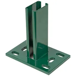 Alberts ALBERTS Pfostenträger für Zaunpfosten Doppelstab-Gittermatten, grün, z.Aufschraub., 150x100 – Produktbild 1 von 1
