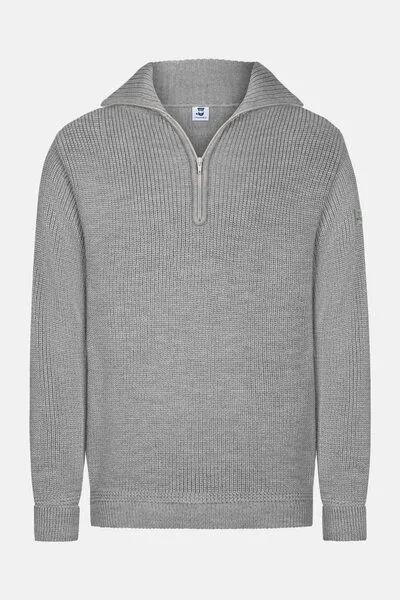 Hanseheld Hanseheld Herren Troyer Merino GOTS, Grau, – Produktbild 1 von 4