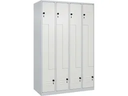 C+P C+P Z-Spind Classic PLUS, 8 Fächer, 1850x1200x500mm, Lichtgrau/Verkehrsweiß – Produktbild 1 von 1