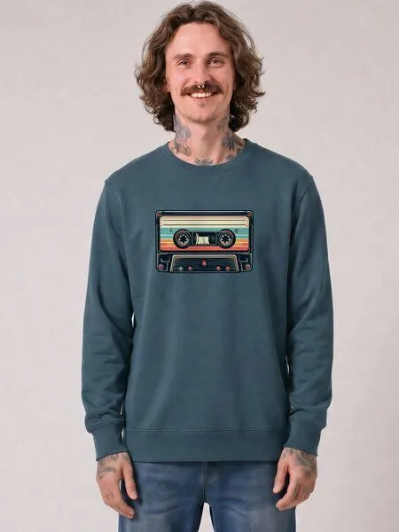 watapparel watapparel Sweatshirt Unisex Retro Kassette, Stargazer, – Produktbild 2 von 2