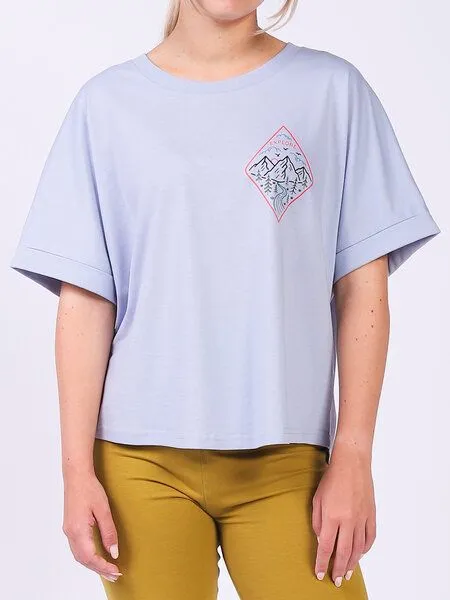 watapparel watapparel Oversize T-Shirt Frauen Explore, Serene blue, – Produktbild 3 von 4