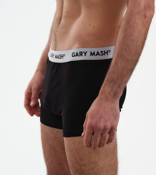 Gary Mash GARY MASH 2er-Set Bio Herren Boxerpanties, Schwarz, – Produktbild 1 von 4