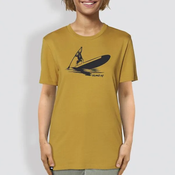 little kiwi little kiwi Unisex T-Shirt, "Standhaft", Ocker (gelb), – Produktbild 1 von 4