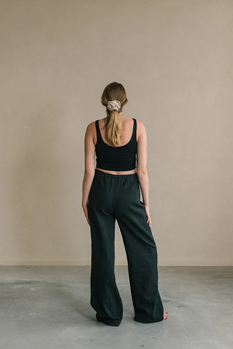 The View Yoga The View Yoga Damen vegan Hose Teya Maternity Schwarz, Schwarz, – Produktbild 1 von 2