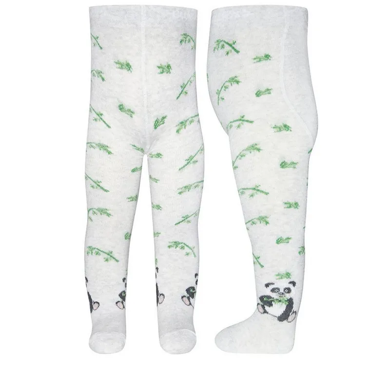 Ewers Ewers Strumpfhose Strumpfhose GOTS Panda 98% Baumwolle kbA, 2% Elasthan, Grau|silberfarben, – Produktbild 1 von 3