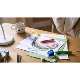 Faber-Castell Faber-Castell 6er-Set Buntstifte "Grippy" mit Spitzer – Produktbild 1 von 1
