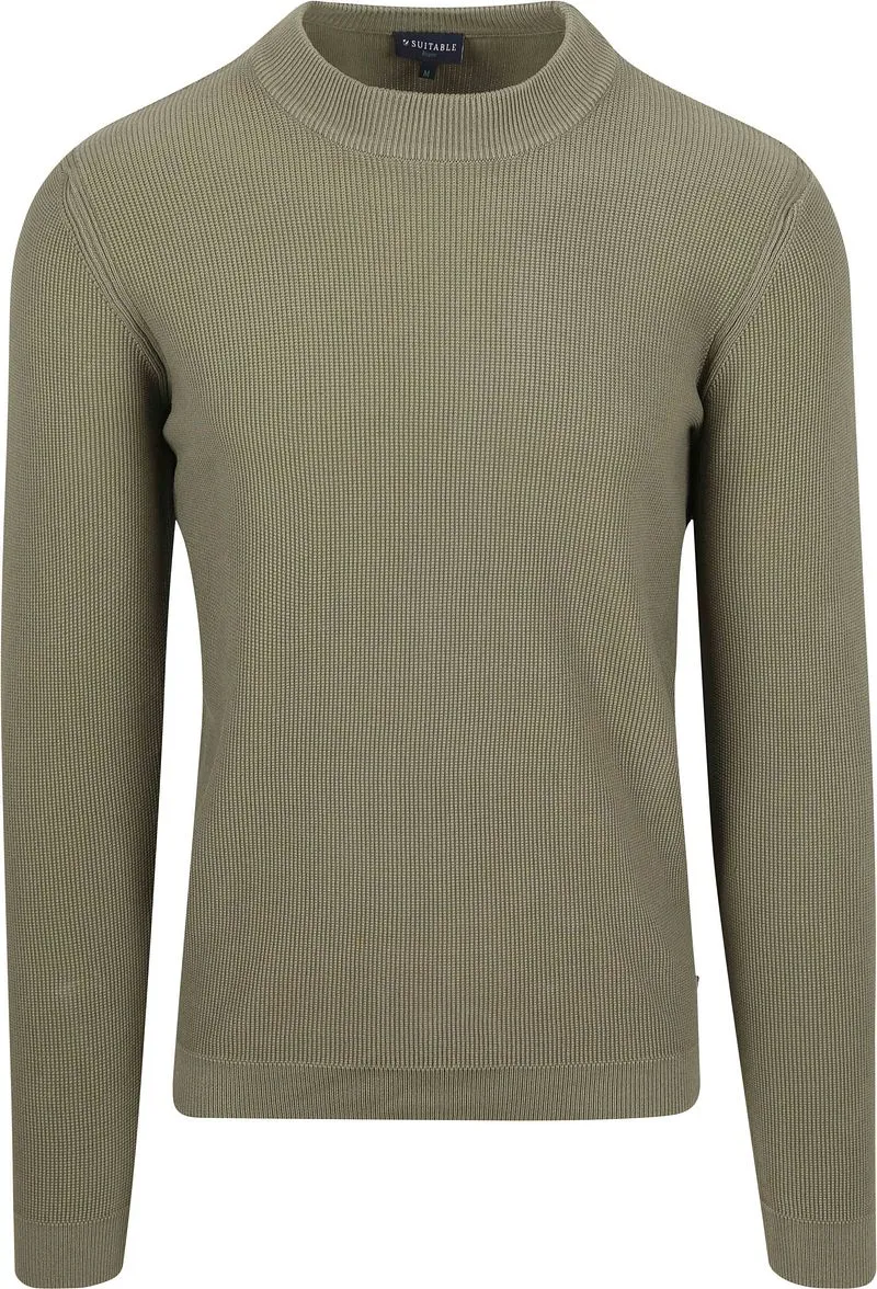 Suitable Suitable Respect Pullover Mamase Mid Grün - Größe M, Grün, – Produktbild 2 von 5