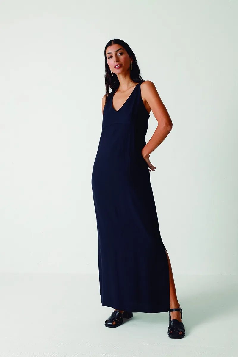 SKFK SKFK Damen vegan Kleid Leti Schwarz, Schwarz, – Produktbild 2 von 2