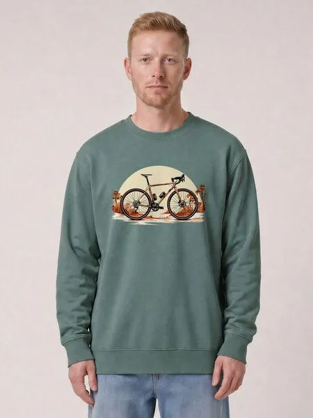 watapparel watapparel Sweatshirt Unisex Gravelbike, Green bay, – Produktbild 2 von 2