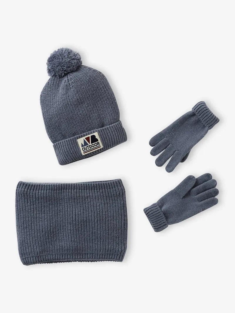 Vertbaudet Jungen-Set, Graublau, – Produktbild 2 von 4